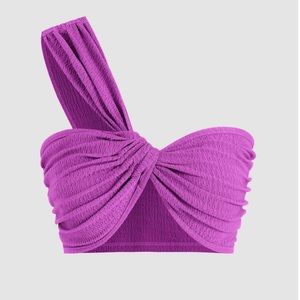 Cider two piece matching set in violet. Never worn because top was too big.